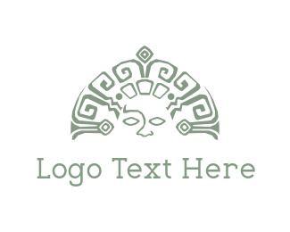 Indigenous Logo - Mayan Face Logo