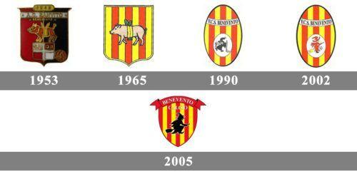 Benevento Logo - Benevento logo history. Soccer logos. Logos, Soccer logo