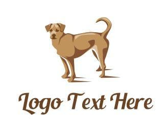 Coonhound Logo - Brown Dog Logo