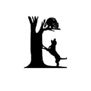 Coonhound Logo - Details about Dog Waterslide Nail Decals - Set of 20 Coonhound Hunting  Raccoon Tree Silhouette