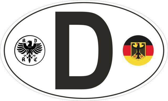 Deutschland Logo - D Deutschland Germany ADAC & German Roundel Car Sticker Van Truck Porsche  VW Dub