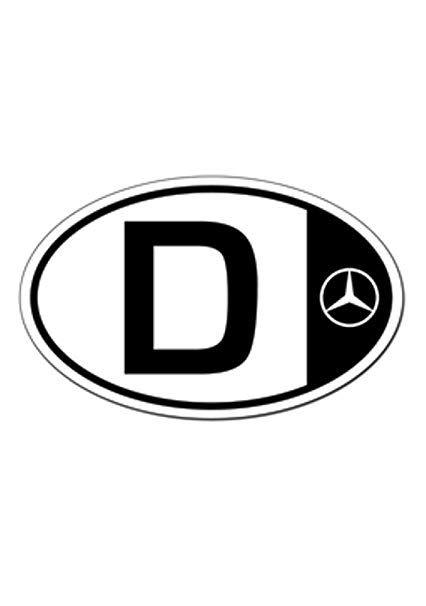 Deutschland Logo - Genuine Mercedes Benz D for Deutschland Logo Oval Car Magnet