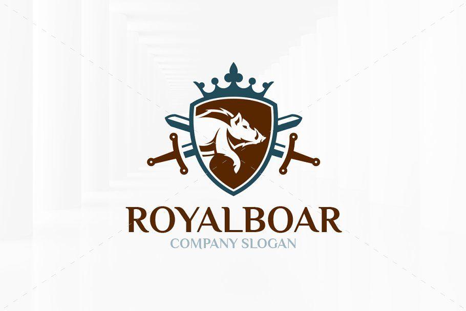 Boar Logo - Royal Boar Logo Template ~ Logo Templates ~ Creative Market