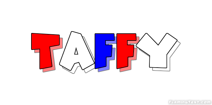 Taffy Logo - United States of America Logo. Free Logo Design Tool from Flaming Text