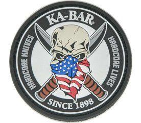 Kabar Logo - KA BAR Skull Patch