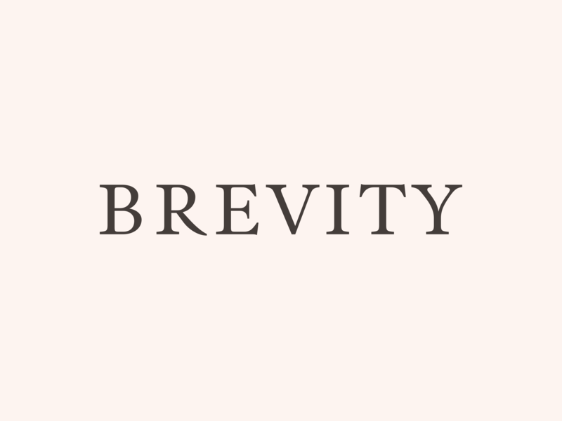 Abrevity Logo - Brevity Logo by Henning von Vogelsang on Dribbble