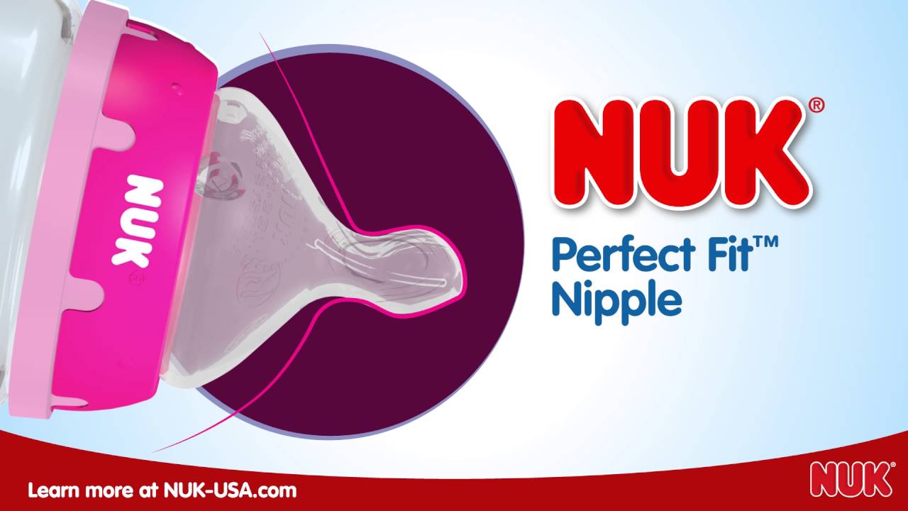 Nuk Logo - NUK® Bottle with Perfect Fit™ Nipple, 10-Ounce, Medium Flow, Pink ...