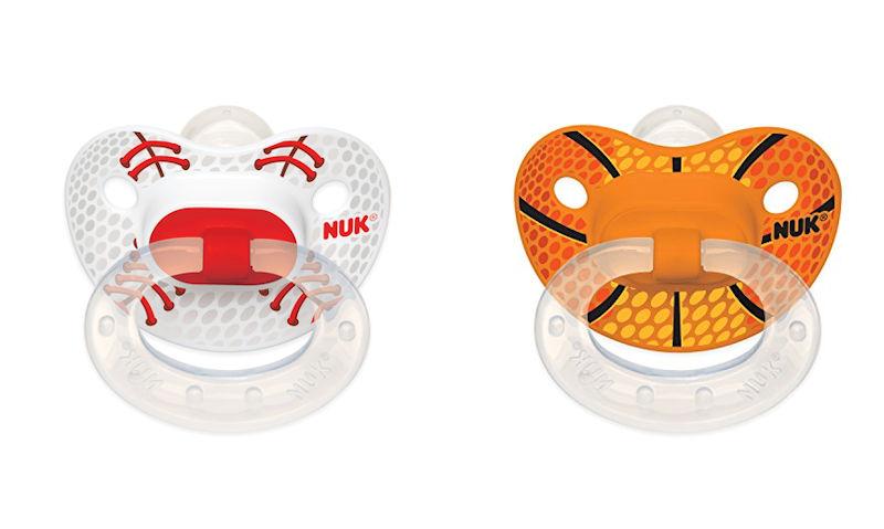 Nuk Logo - Details About NUK Sports Orthodontic Shape Puller Pacifier 2 Pack BPA Free 0 6 Months Size 1
