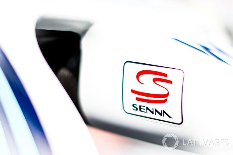 Senna Logo - Senna logo on Williams FW40 at Hungarian GP