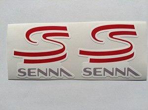 Senna Logo - 2 Ayrton Senna Logo Die Cut Decals