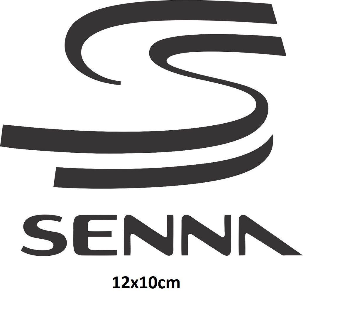 Senna Logo - 2 Adesivos Ayrton Senna Logo FRETE GRÁTIS