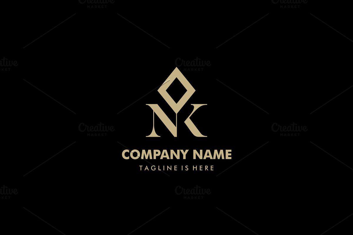 Monogram Logo - NK letter luxury monogram logo