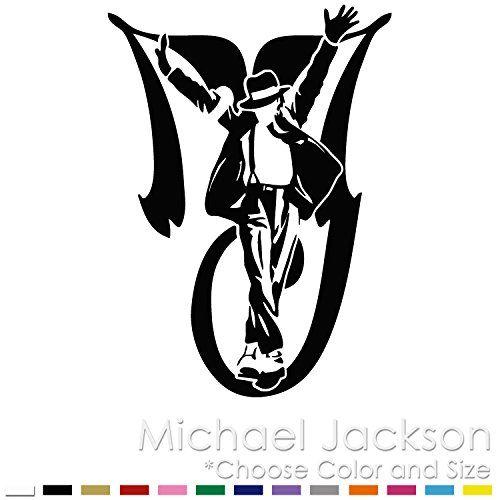 Monogram Logo - Michael Jackson Pop Star King Monogram Logo Vinyl Decal