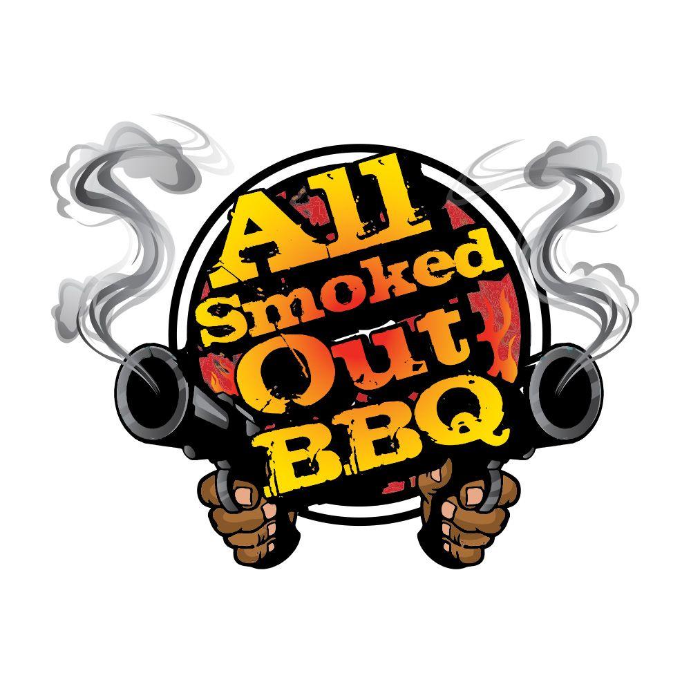 Dude Logo - All Smoked Out BBQ Logo
