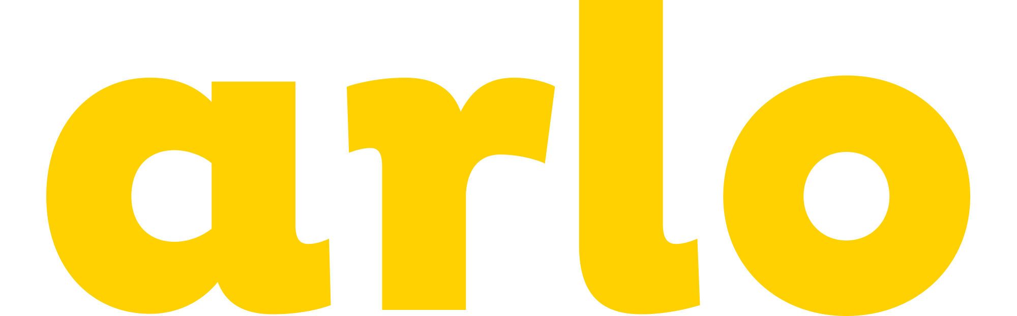 Arlo Logo - Arlo Logo Yellow Letteronly 2000