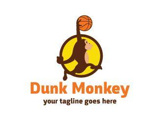 Dunk Logo - Dunk Monkey Designed by Sherman | BrandCrowd