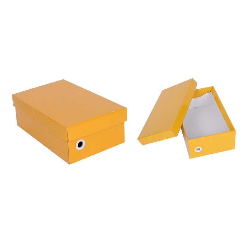 Boxes Logo - 50pcs Custom Printed Logo Shoe Boxes Faldable Corrugated Paper Box and  women Shoes Packaging Shoe Box