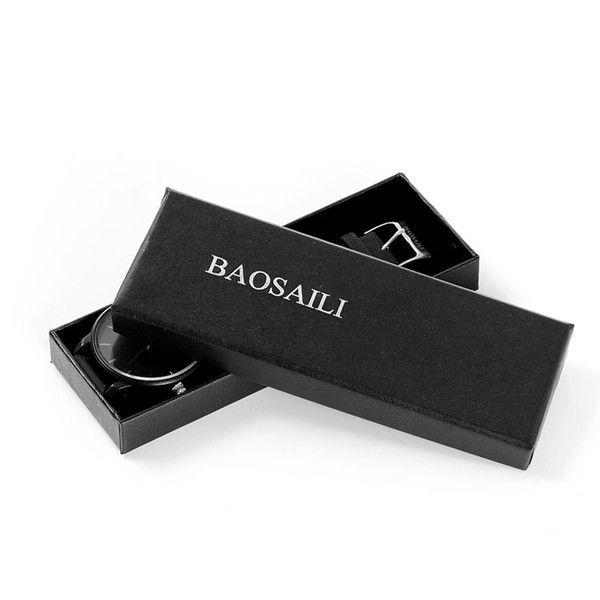 Boxes Logo - BAOSAILI Custom Logo Private Label Slogan Watch Boxes Women Men Classic  Paper Box Manufacturer Gift Watch Box Business Storage Box For Watches  Watches ...