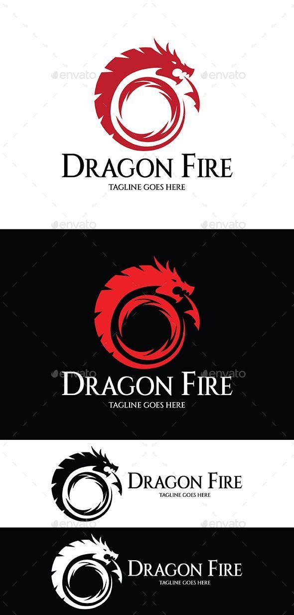 Dragonfire Logo - Dragon Fire Logo by graphicsstudio1234 鈥?20AI, EPS 10, CS files 鈥 ...