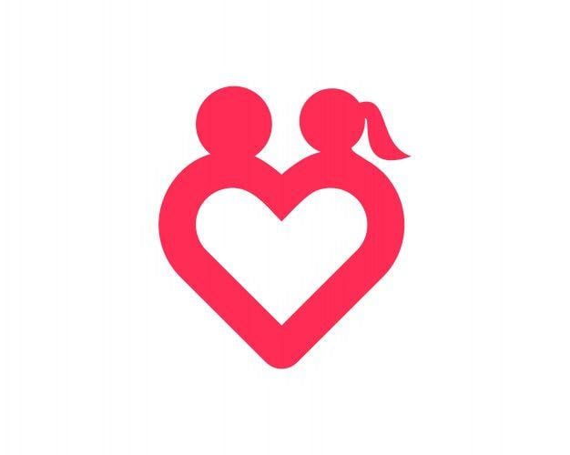 Romance Logo - Simple love romance logo Vector | Premium Download