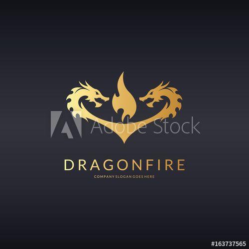 Dragonfire Logo - Dragon fire logo this stock vector and explore similar vectors