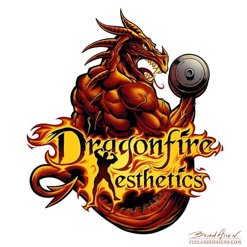 Dragonfire Logo - Wieghtlifting Dragon Logo Design Designs, Freelance