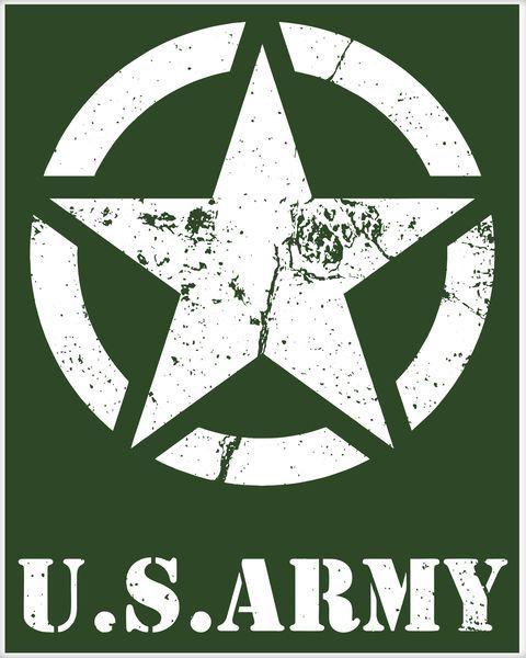 Miltary Logo - US Army Vintage Logo Poster