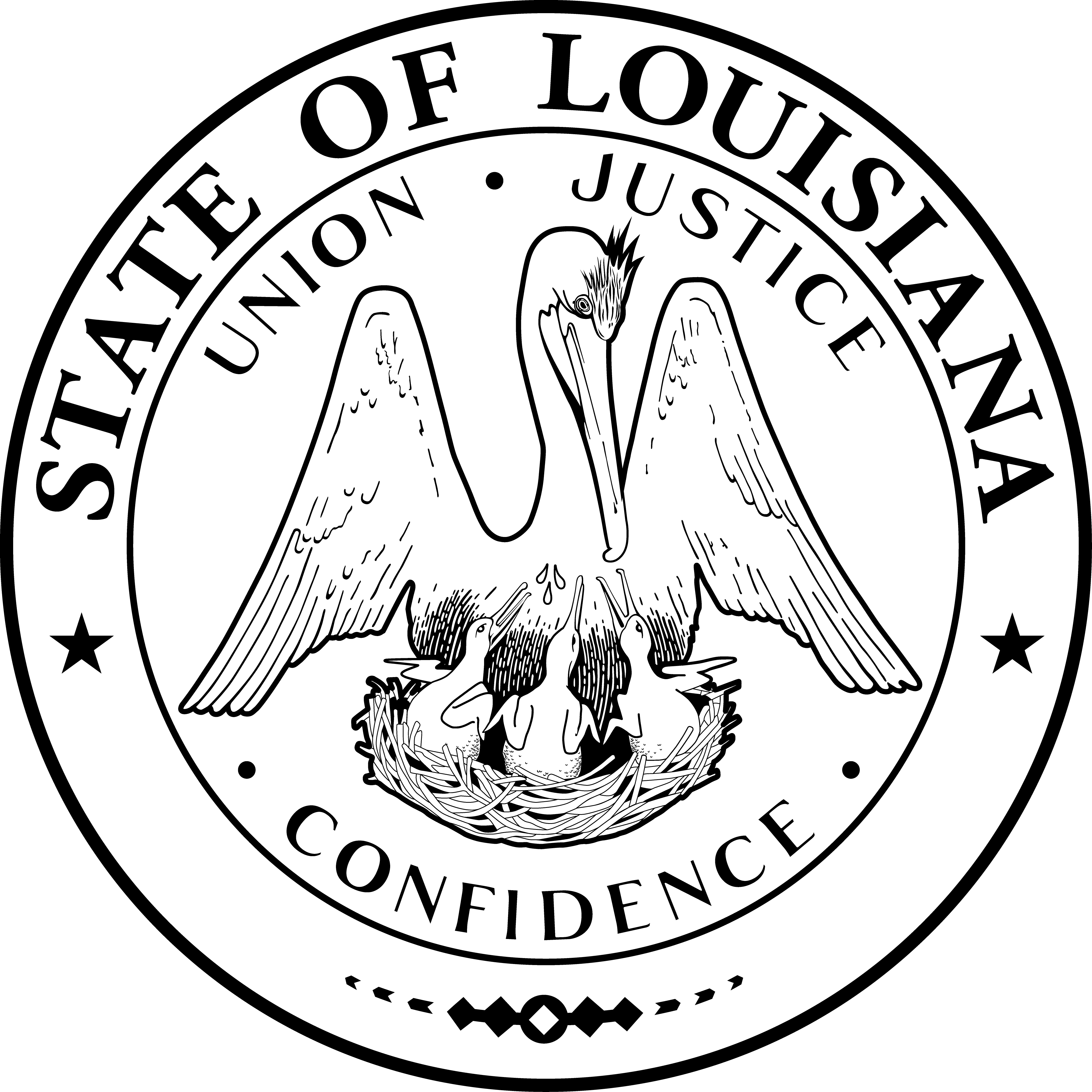 Louisiana.gov Logo - State Flag and Seal