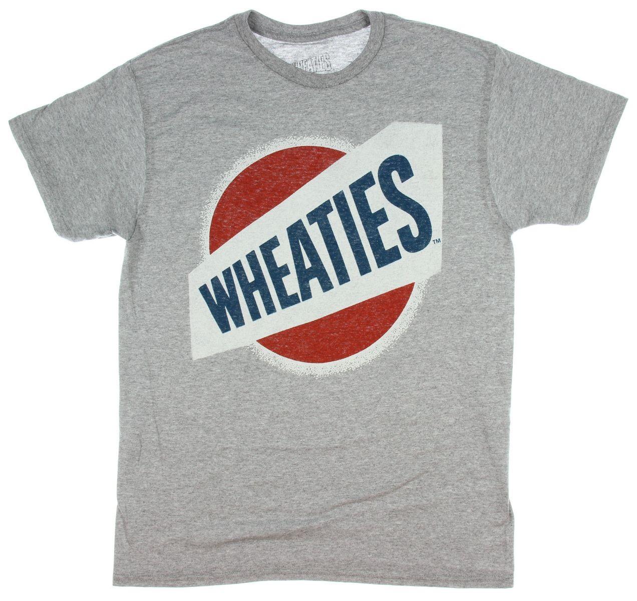 Wheaties Logo - Men's Wheaties T Shirt Vintage Cereal Logo Breakfast Of Champions Shirt (XX Large)