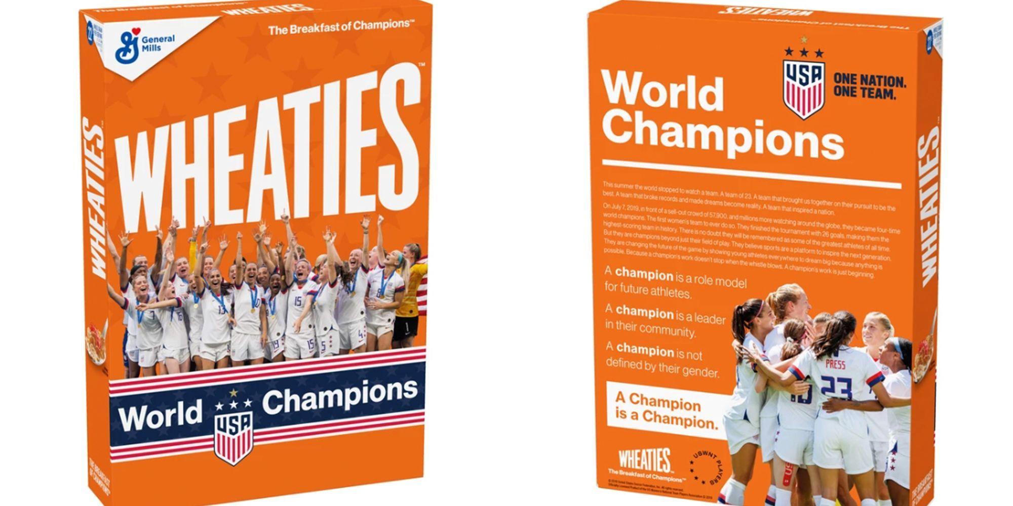Wheaties Logo - The U.S. Women's National Soccer Team Was Honored With A Wheaties Box