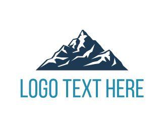 Alps Logo - Big Blue Mountain Logo. BrandCrowd Logo Maker