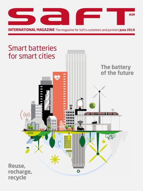 Saft Logo - Saft International Magazine 39. Saft Batteries. We energize the world