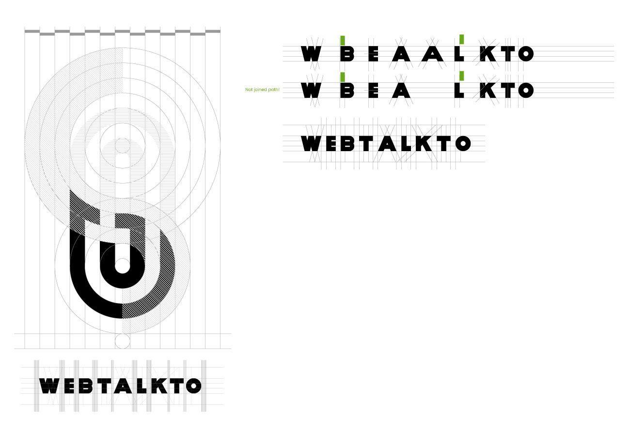 Kto Logo - WebTalkTo v10 logo development. Illustrator · Maxim Aginsky's log