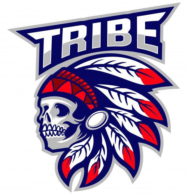 Tribe Logo - Skull tribe indian mascot logo Vector