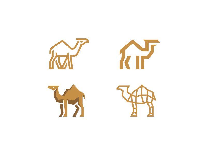 Camel Logo - Camel versions. My Logo creations. Logo design inspiration, Logos
