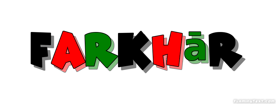 FARK Logo - Afghanistan Logo. Free Logo Design Tool from Flaming Text