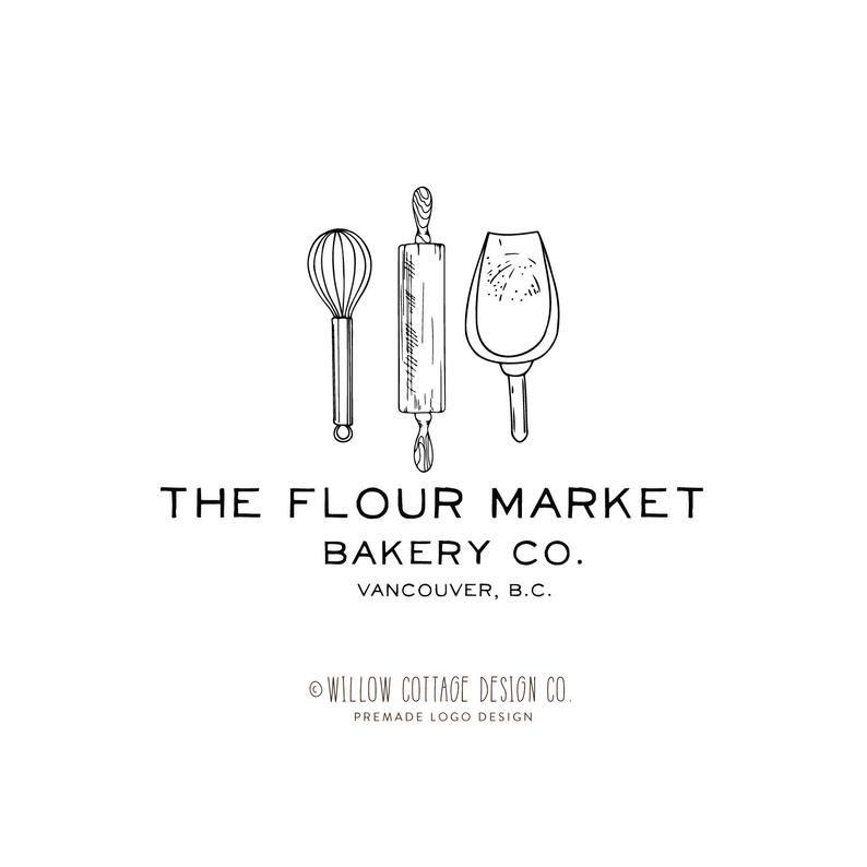 Baking Logo - rolling pin logo, whisk logo, bakery logo, baking logo, bakers logo, home  baking logo, cake logo, cupcake logo, modern logo, simple logo