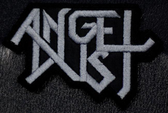 Dust Logo - Angel Dust Grey Logo 4x3.5 Embroidered Patch