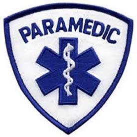 Paramedic Logo - PATCH PARAMEDIC, LOGO BLUE WHITE