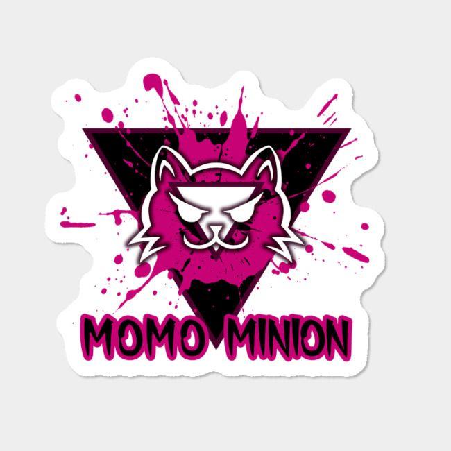 Minion Logo - Pink Momo Minion Logo Sticker By MomoMischief Design By Humans