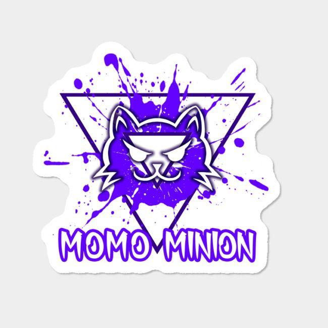 Minion Logo - Purple Momo Minion Logo Sticker By MomoMischief Design By Humans