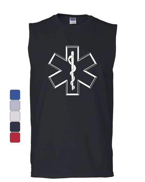Paramedic Logo - EMT Logo Paramedic Muscle Shirt Emergency Service EMS First Responder  Sleeveless