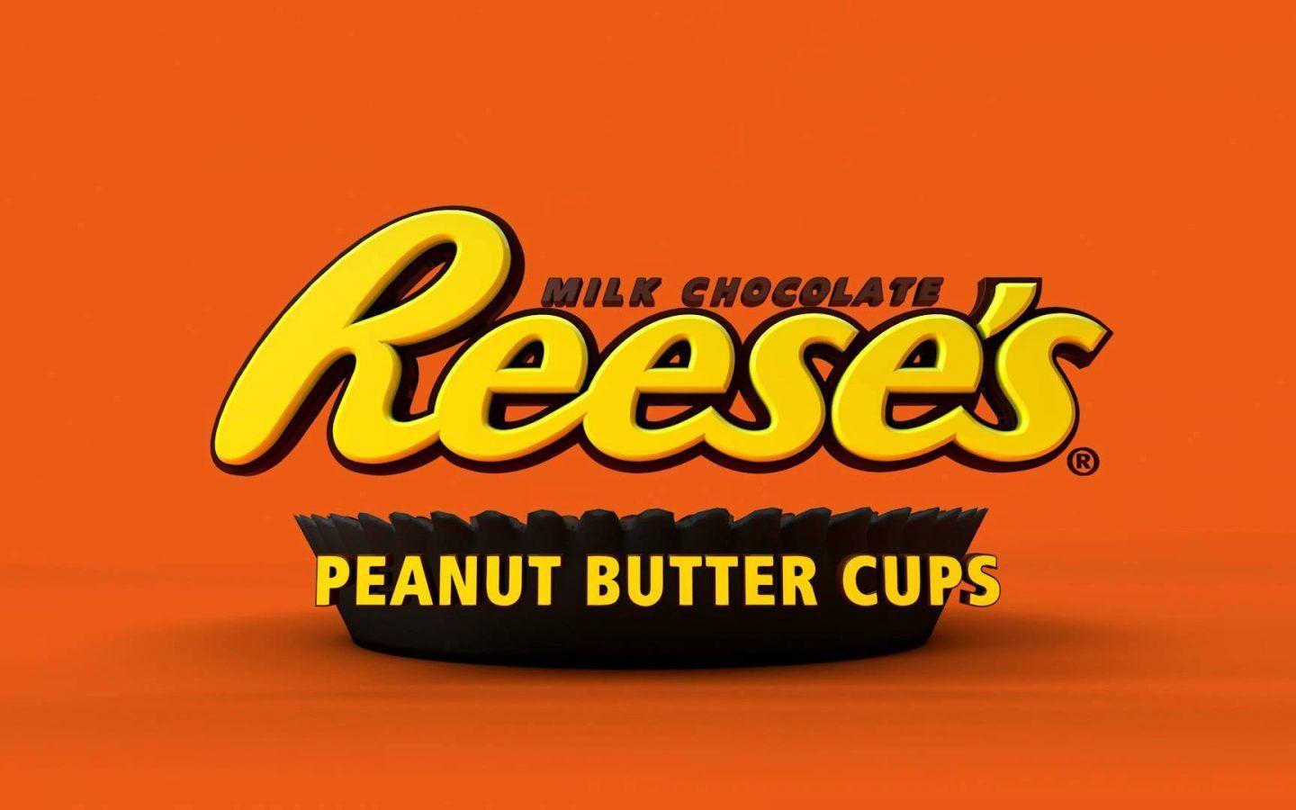 Reese's Logo - Reese's Peanut Butter Cup Logo Wallpaper | PaperPull | Candy Logos ...