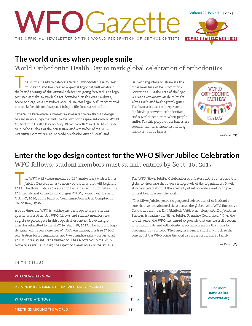 WFO Logo - World Federation of Orthodontists News | WFO.ORG News | WFO Gazette ...