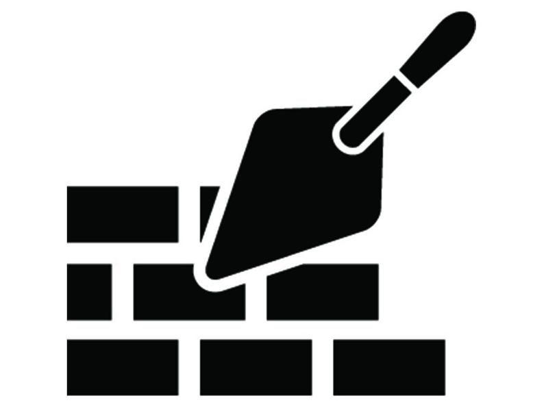 Bricklayer Logo - Mason Logo Brick Construction Concrete Masonry Bricklayer Trowel Spatula Tool Work Worker Service.SVG .EPS .PNG Vector Cricut Cut Cutting
