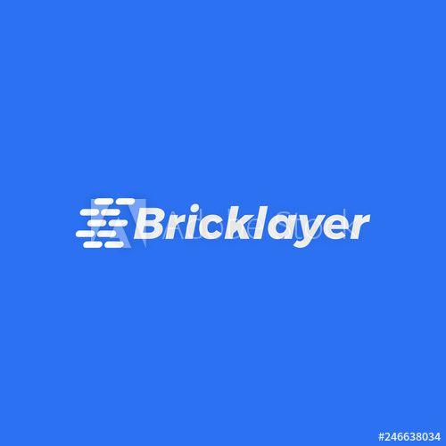 Bricklayer Logo - Bricklayer Vector Logo with Wall this stock vector and explore