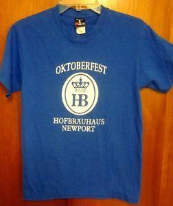 Hofbrau Logo - Details about HOFBRAU Munchen Hofbrauhaus small beer T shirt logo HB tee  Oktoberfest Newport