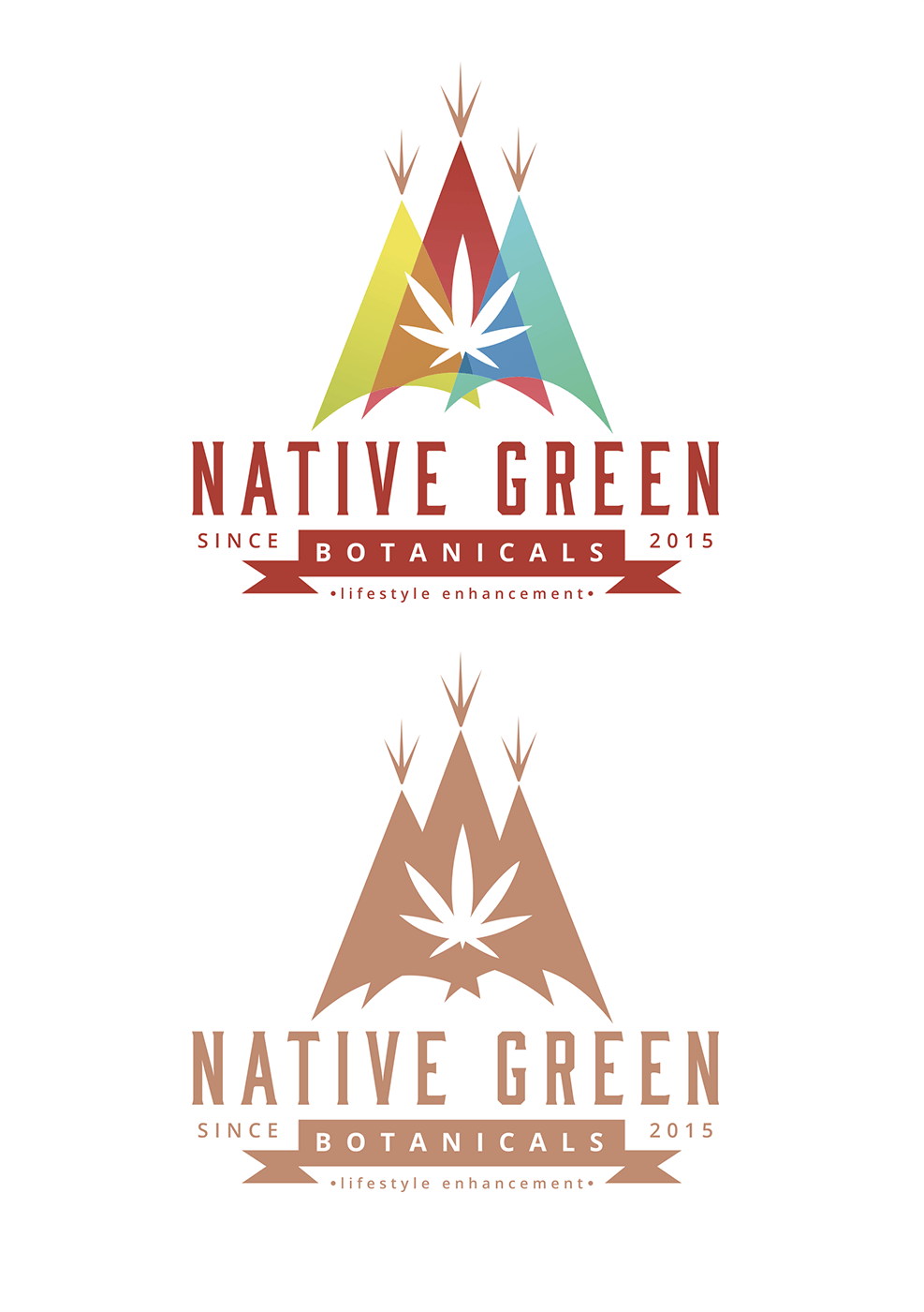 Native Logo - Native Green Logo Design | rob art | illustration