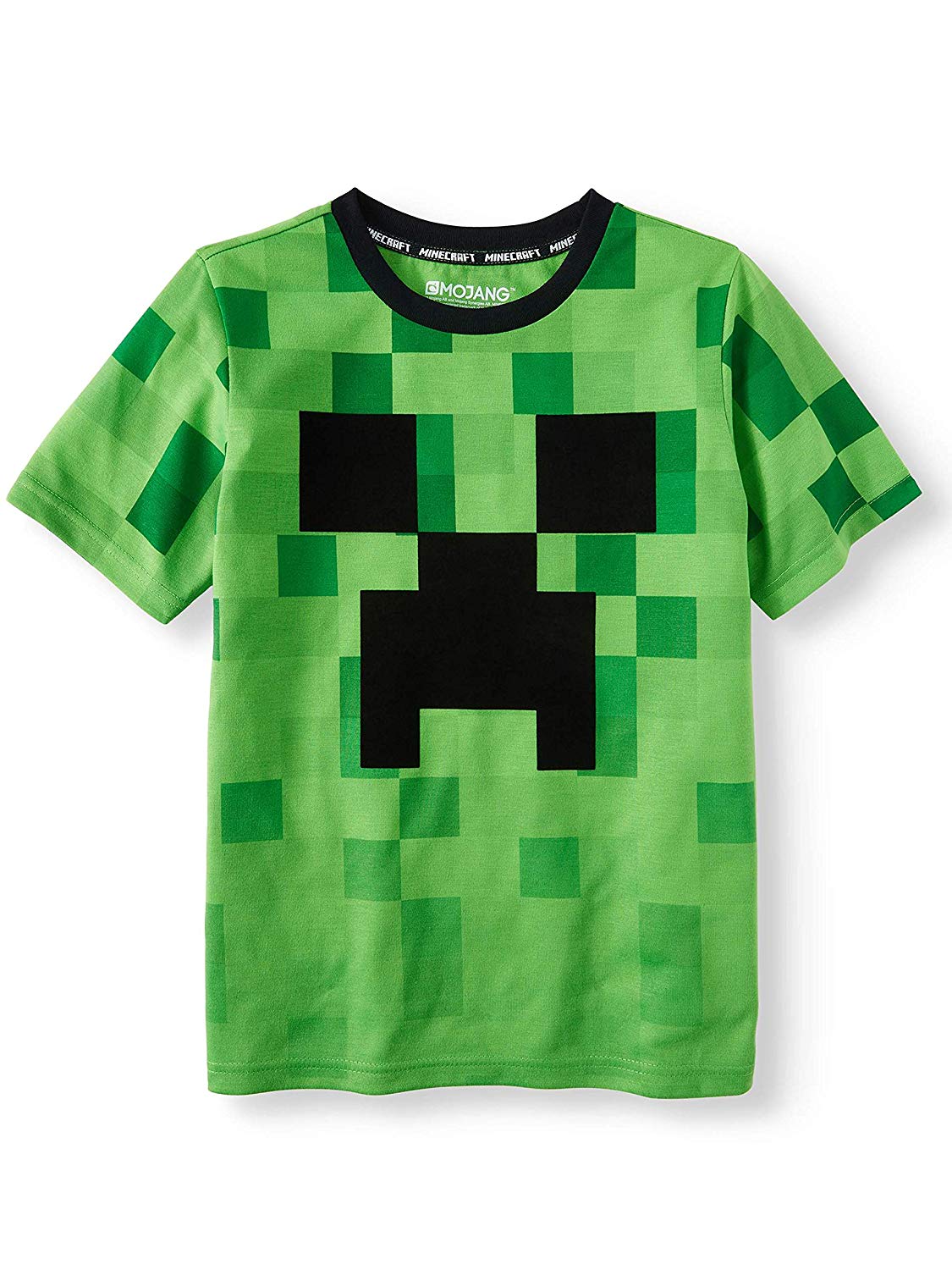 Micraft Logo - Minecraft Shirt Creeper Logo Fade Short Sleeve Licensed Tee Green