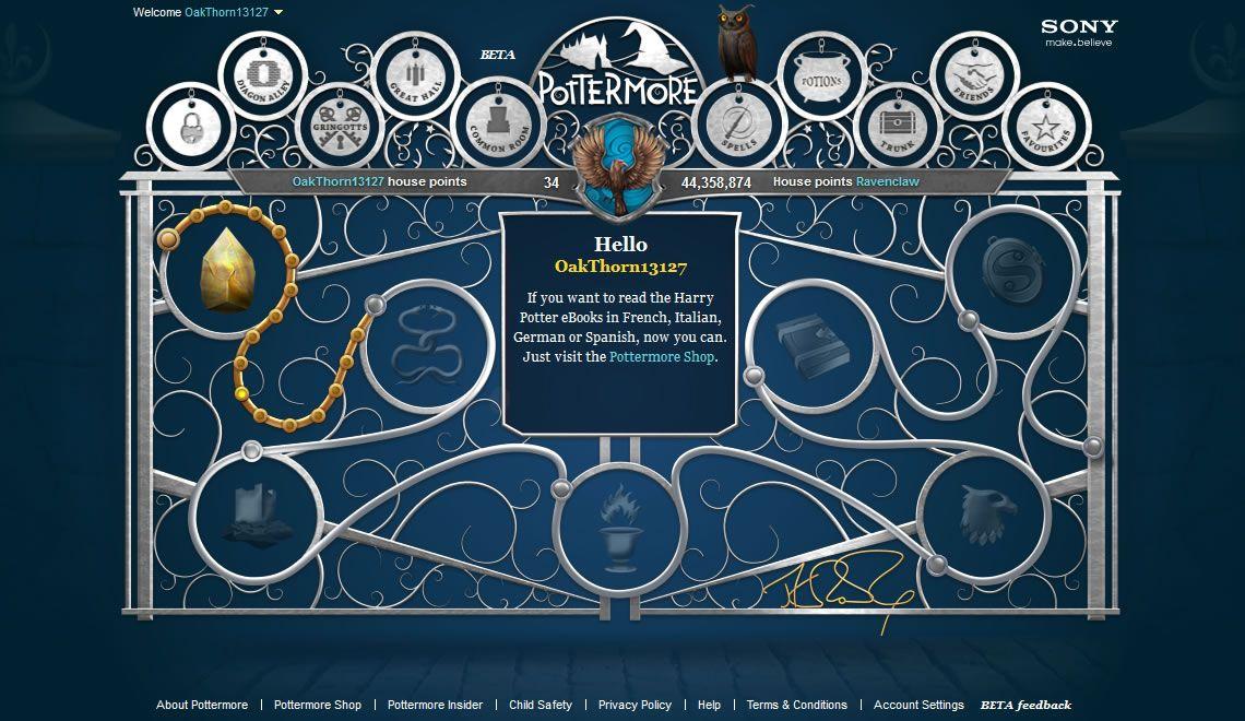 Pottermore Logo - POTTERMORE Review